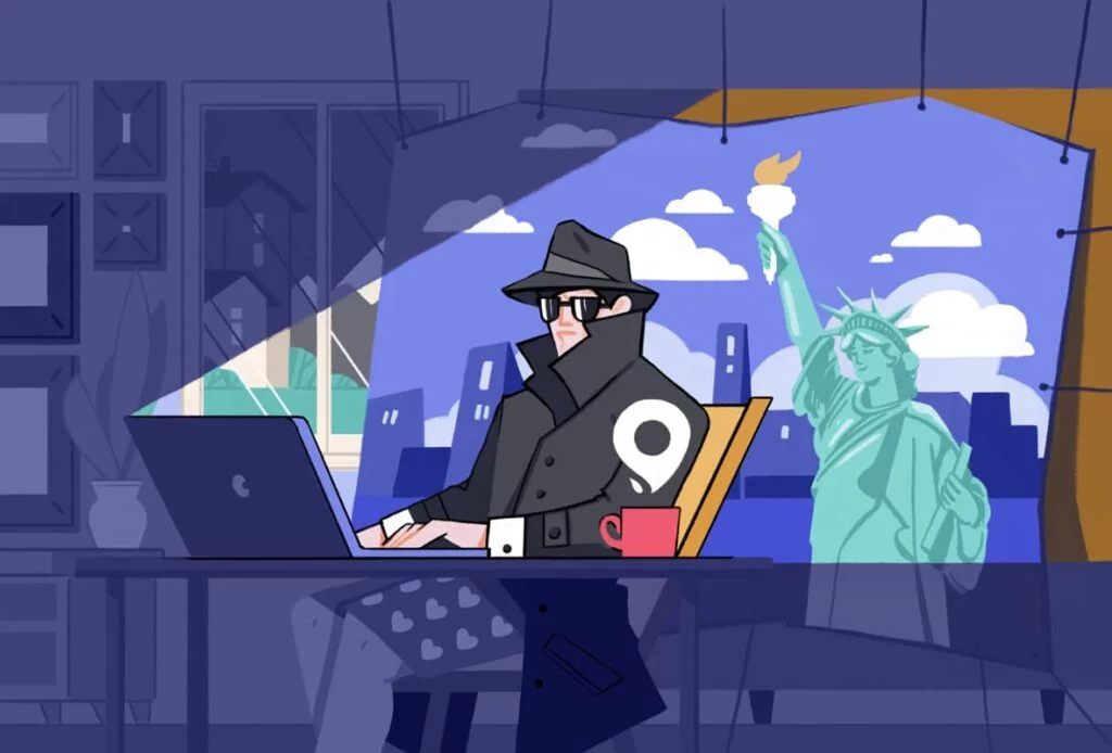 Jak změním umístění VPN?