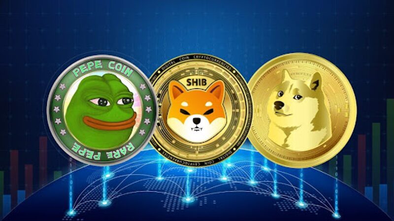 Prudký nárůst bitcoinu vyvolává meme mincovní mánii: DOGE, PEPE a SHIB vedou!