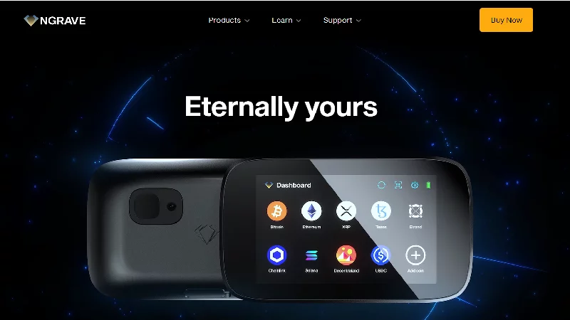 Ngrave anonymní kryptopeněženka s no-KYC.
