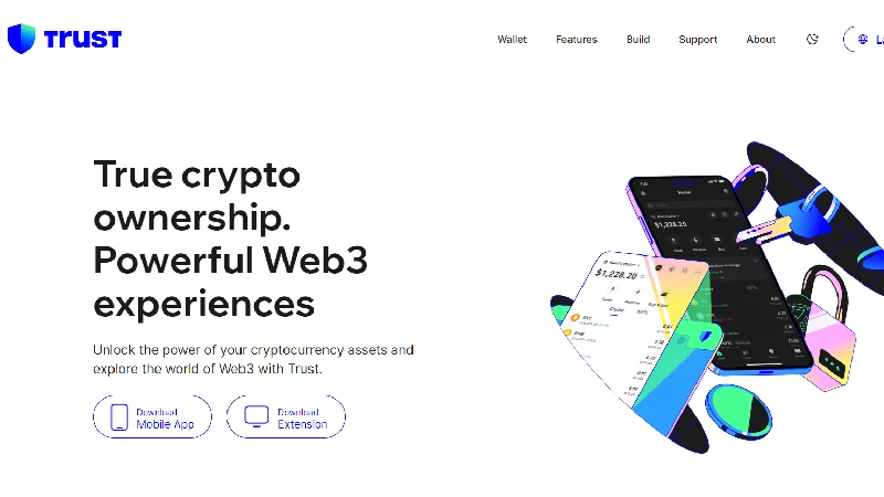 Trust anonymní kryptopeněženka s no-KYC.