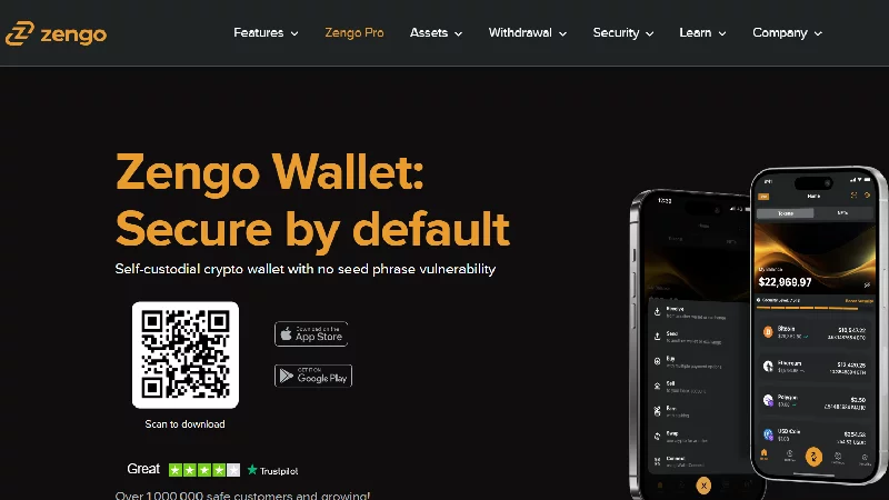 Zengo anonymní kryptopeněženka s no-KYC.