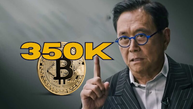 Robert Kiyosaki předpovídá, že Bitcoin do srpna 2024 dosáhne 350 000 dolarů.