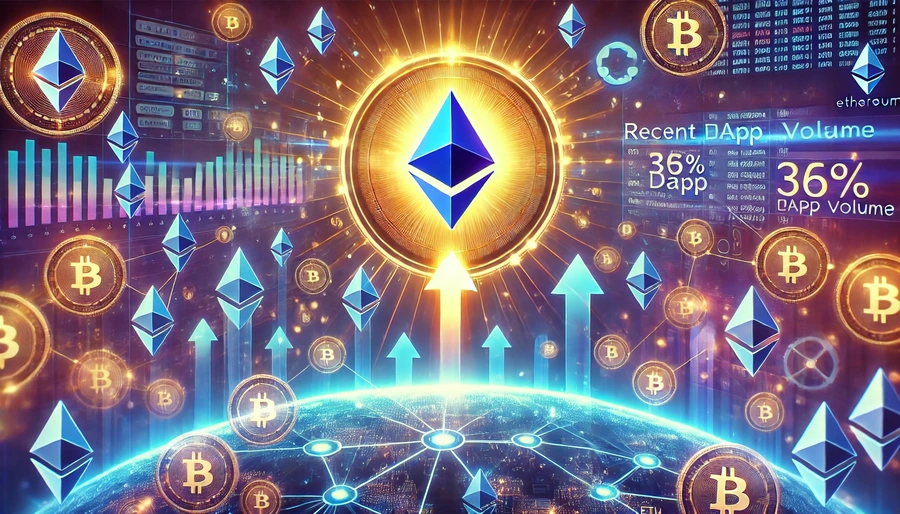 Objem DApps na Ethereu vzrostl za týden o 36 %