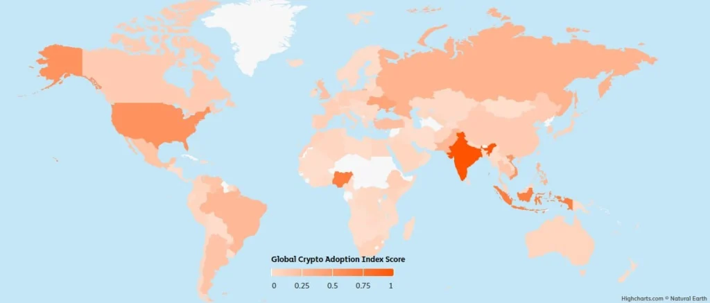 Globální index přijetí kryptoměn
