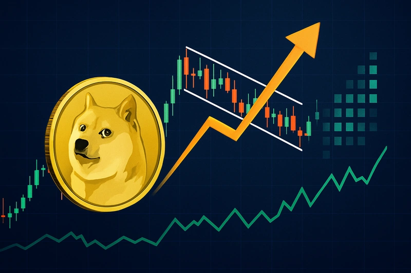 Cena Dogecoinu míří k 0,22 USD, zatímco 55 milionů USD v krátkých pozicích DOGE čelí likvidaci