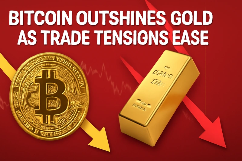 Bitcoin zastínil zlato díky uvolnění obchodních napětí